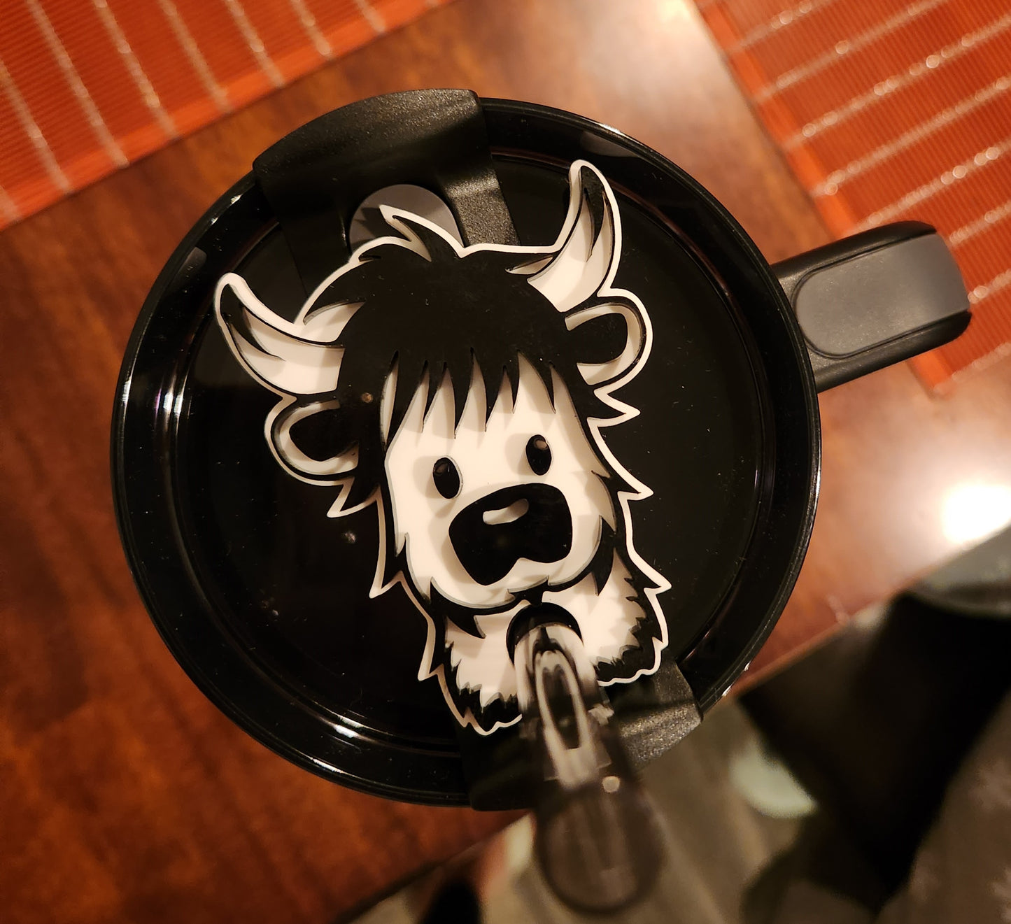 Stanley Cup Highland Cow Lid Topper