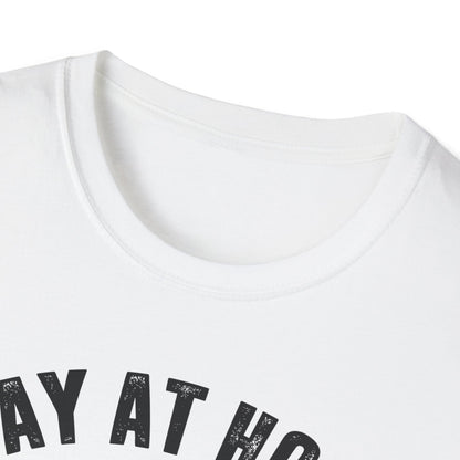 Stay at Home Dog Mom Unisex Softstyle T-Shirt - Perfect Gift for Dog Lovers