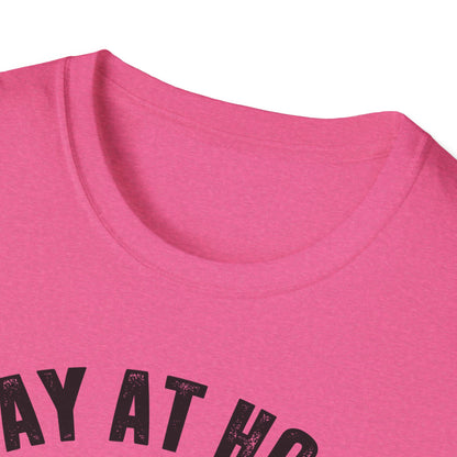 Stay at Home Dog Mom Unisex Softstyle T-Shirt - Perfect Gift for Dog Lovers