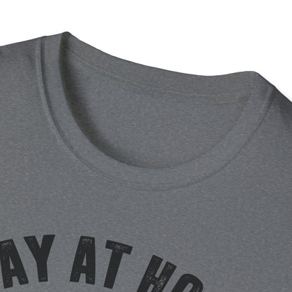 Stay at Home Dog Mom Unisex Softstyle T-Shirt - Perfect Gift for Dog Lovers