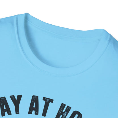 Stay at Home Dog Mom Unisex Softstyle T-Shirt - Perfect Gift for Dog Lovers
